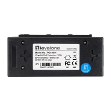 POE INJECTOR ADAPTER GIGABIT LEVEL ONE 30W PASA DATOS Y ALIMENTACION POR EL MISMO CABLE HASTA 100M