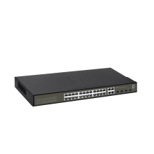 SWITCH SEMIGESTIONABLE LEVEL ONE HILBERT 24P GIGA + 4P SFP GIGA CARCASA METALICA