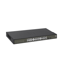 SWITCH SEMIGESTIONABLE LEVEL ONE HILBERT 24P GIGA + 2P SFP GIGA CARCASA METALICA
