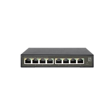 SWITCH SEMIGESTIONABLE LEVEL ONE HILBERT 8P GIGA CARCASA METALICA