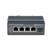 SWITCH INDUSTRIAL LEVEL ONE IGP-0501 5P POE GIGA Y 1P SFP 240W CARRIL DIN