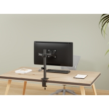 SOPORTE DE MESA EQUIP 650174 ARTICULADO PARA 1 PANTALLA DE 17" A 32" VESA 100X100 MAX 10KG NEGRO