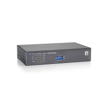 SWITCH NO GESTIONABLE LEVEL ONE FGP-1000 10P 8xPoE 100Mb 1xGb 1xGb SFP 120W CARCASA METALICA