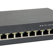 SWITCH SEMIGESTIONABLE LEVEL ONE GEP-1051 10P 8xGb PoE 2xGb SFP 70W CARCASA METALICA