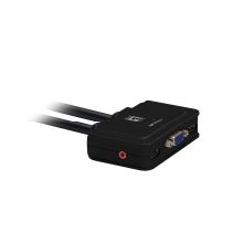 CONMUTADOR AUTOMATICO LEVEL ONE V/T/M 1a2 CPUs USB CON AUDIO CABLES INCLUIDOS