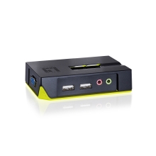 CONMUTADOR AUTOMATICO SOBREMESA LEVEL ONE V/T/M 1a2 CPUs USB CON AUDIO CABLES INCLUIDOS