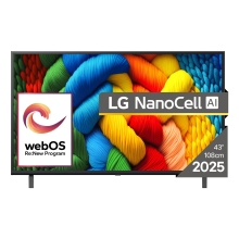 LG NanoCell 43NANO80A3B Televisor 109,2 cm (43") 4K Ultra HD Smart TV Wifi Negro