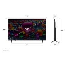 LG 50UA73003LA Televisor 127 cm (50") 4K Ultra HD Negro
