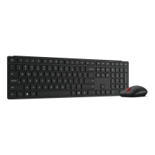 TECLADO Y MOUSE LENOVO WIRELESS MULTI-MODE PRO COMBO 6000 NEGRO INALAMBRICO 2.4GHZ BT RECEPTOR USB-A