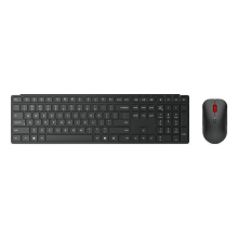TECLADO Y MOUSE LENOVO WIRELESS MULTI-MODE PRO COMBO 6000 NEGRO INALAMBRICO 2.4GHZ BT RECEPTOR USB-A