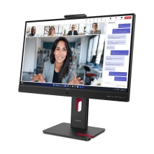 Monitor led 23.8 pulgadas lenovo thinkvision t24 - 4v ips -  fhd -  dp -  hdmi -  vga -  120hz -  4ms -  vesa 100x100 -  webcam