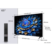 Tv tcl 65 pulgadas qled 4k uhd -  65t69c -  google tv
