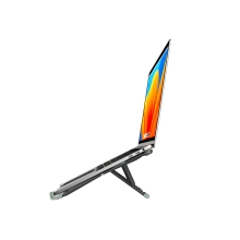 SOPORTE DE PORTATIL CONCEPTRONIC THANA11G ERGO HASTA 17.3" PLEGABLE 8 NIVELES MAX 5KG GRIS