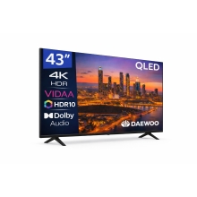 Tv daewoo 43 pulgadas qled 4k uhd - 43vb56qv - smart tv