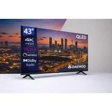 Tv daewoo 43 pulgadas qled 4k uhd - 43vb56qv - smart tv