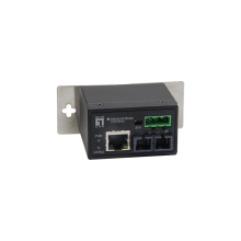 CONVERSOR DE MEDIOS LEVEL ONE RJ45 A SC MONO MODO INDUSTRIAL IEC-4301