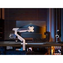 SOPORTE DE MESA GAMING EQUIP 650190 PARA PANTALLA 17"-75" COLOR BLANCO HASTA 16GK