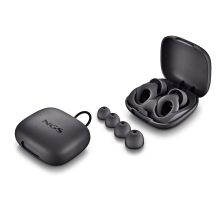 TAPONES DE OÃDO NGS NOON BLACK SILICONA REUTILIZABLES REDUCCIÃN 23DB SNR ESTUCHE Y 4 PACKS ALMOHADIL