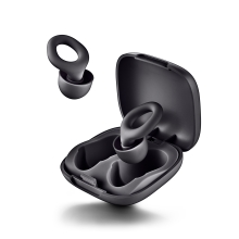 TAPONES DE OÃDO NGS NOON BLACK SILICONA REUTILIZABLES REDUCCIÃN 23DB SNR ESTUCHE Y 4 PACKS ALMOHADIL