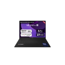 LG PORTÁTIL 16" WQXGA IPS INTEL CORE ULTRA 7 255H, 32GB LPDDR5X, SSD 1TB NVME, NVIDIA RTX 5050 8GB, DCI-P3 99%, BATERÍA 90WH, WINDOWS 11 HOME