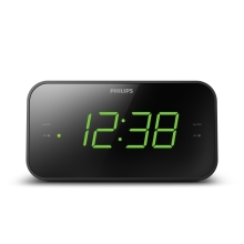 Radio Despertador Philips Tar3306/12 Sintonizacion Digital Color Negro Alarma Dual