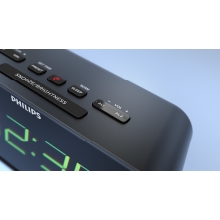 Radio Despertador Philips Tar3306/12 Sintonizacion Digital Color Negro Alarma Dual