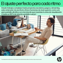 Ordenador all in one hp 24 - cr0014ns cel n100 -  8gb -  ssd 512gb -  23.8 pulgadas -  freedos -  blanco