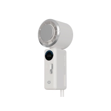 VENTILADOR MINI PORTATIL CONCEPTRONIC AERIVA03C TURBO PLACA ENFRIAMIENTO PANTALLA DIGITAL BLANCO CRE