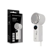 VENTILADOR MINI PORTATIL CONCEPTRONIC AERIVA03C TURBO PLACA ENFRIAMIENTO PANTALLA DIGITAL BLANCO CRE