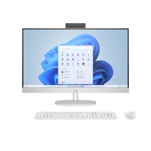 HP 27 inch All-in-One 27-cr0130ns PC Intel® Core i5 i5-1335U 68,6 cm (27") 1920 x 1080 Pixeles 8 GB DDR4-SDRAM 512 GB SSD FreeDOS Wi-Fi 6 (802.11ax) Blanco
