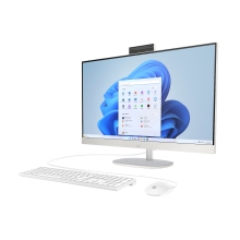 HP 27 inch All-in-One 27-cr0130ns PC Intel® Core i5 i5-1335U 68,6 cm (27") 1920 x 1080 Pixeles 8 GB DDR4-SDRAM 512 GB SSD FreeDOS Wi-Fi 6 (802.11ax) Blanco