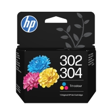 HP Cartucho de Tinta Original 302/304 tricolor