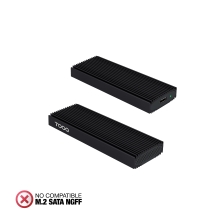 TooQ Caja Externa para SSD M.2 NVMe PICe, Negra