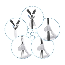 Organizador de cables AISENS A151-0919 Pasacables 3m Blanco 
