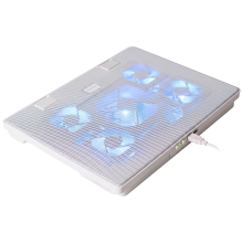 BASE DE REFRIGERACION PARA PORTATILES MARS GAMING MNBC2 5 VENTILADORES ULTRA SILENCIOSOS HASTA 17.3"