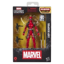 Figura hasbro marvel legends series build a figure marvel's box lady deadpool
