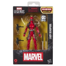 Figura hasbro marvel legends series build a figure marvel's box lady deadpool