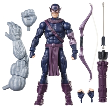 Figura hasbro marvel legends series build a figure marvel's box dark avengers hawkeye