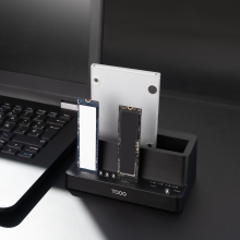 Docking Station para SSD M.2 SATA/NVMe TooQ TQDS-502B