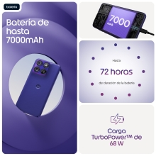 Motorola edge 70 fusion 17,2 cm (6.78") SIM doble Android 16.0 5G USB Tipo C 8 GB 256 GB 7000 mAh Violeta