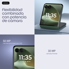 Motorola razr 70 plus 17,5 cm (6.9") SIM doble Android 16.0 5G USB Tipo C 12 GB 512 GB 4500 mAh Verde oscuro