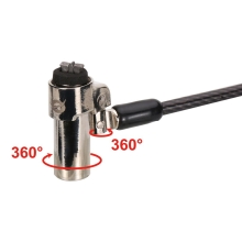 CABLE DE SEGURIDAD CONCEPTRONIC NANO CUSTODIO02BNM CON LLAVE COMPATIBLE CON LLAVE MAESTRA