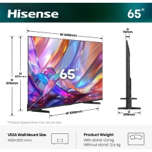 Tv hisense 65 pulgadas qled 4k uhd - 65e7s - smart tv