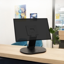 TooQ Soporte de mesa/pared para pantallas de 17-27, Negro