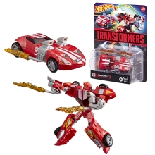 Figura hasbro transformers x hot wheels twin mill