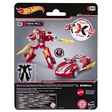 Figura hasbro transformers x hot wheels twin mill