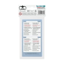 Fundas transparentes de cartas ultimate guard precise - fit cierre reutilizable tamaño estándar 100 unidades