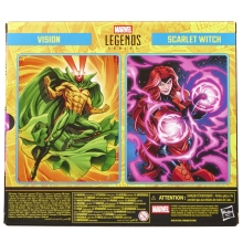 Pack 2 figuras marvel legends series earth's mightiest heroes avengers vision & scarlet witch