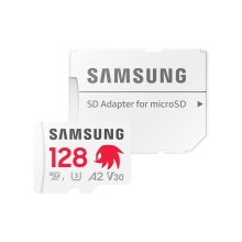 MEMORIA SD MICRO 128GB SAMSUNG SDXC PRO PLUS CLASE V30 CON ADAPTADOR A SD MB-MD128SA/LC1