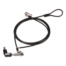 CABLE DE SEGURIDAD CONCEPTRONIC CUSTODIO02BNMT DOBLE CABEZAL CON LLAVE COMPATIBLE CON LLAVE MAESTRA